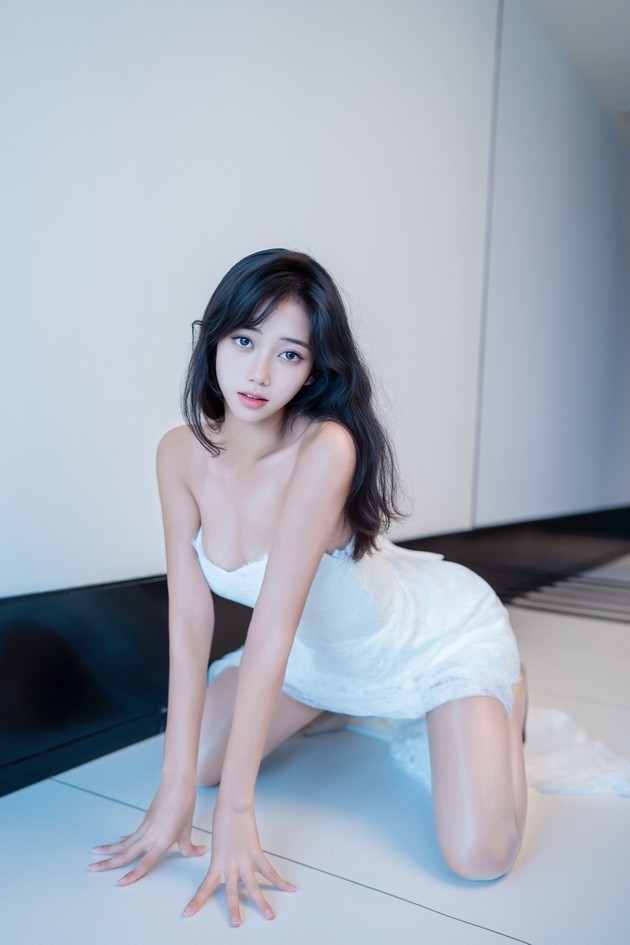 008.时安安 - 内购无水印 白色蕾丝长裙 [93P-1.52GB]