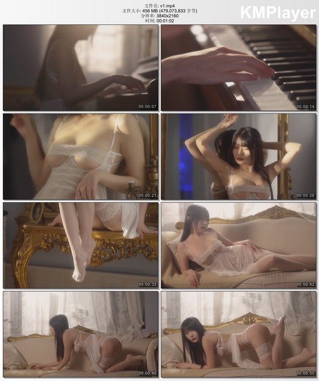 香草喵露露 - NO.071 舰长图 白丝纱裙[10P-1V-592M]